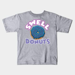 Swell Donuts (Blue) Kids T-Shirt